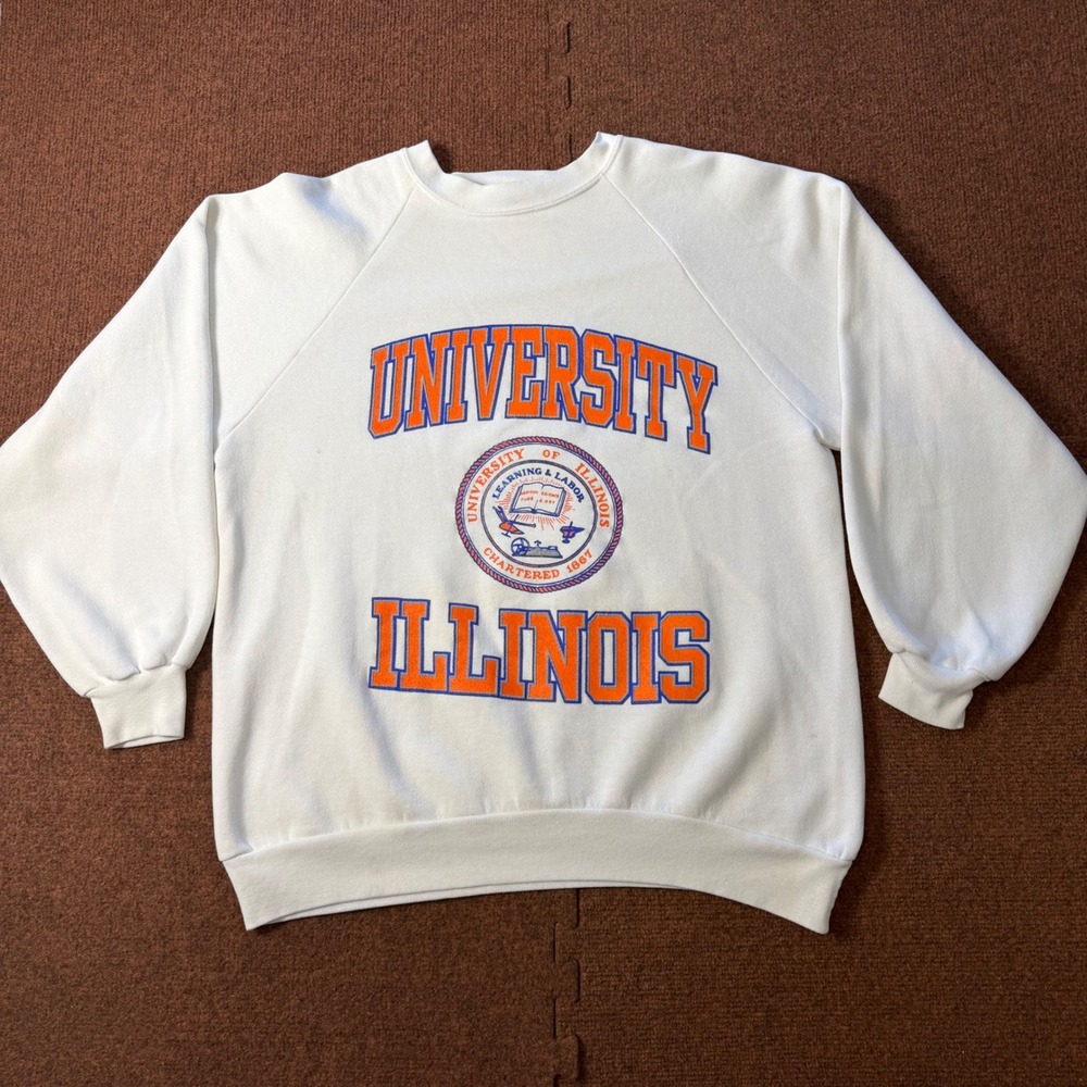 Vintage Miller University of Illinois Wisconsin Badgers Sample Sweatshirt XL 1/1